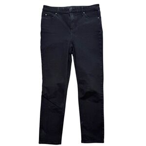 R Jeans The Vintage High Rise Straight Leg Black Denim Jeans Petite 28 90s Style